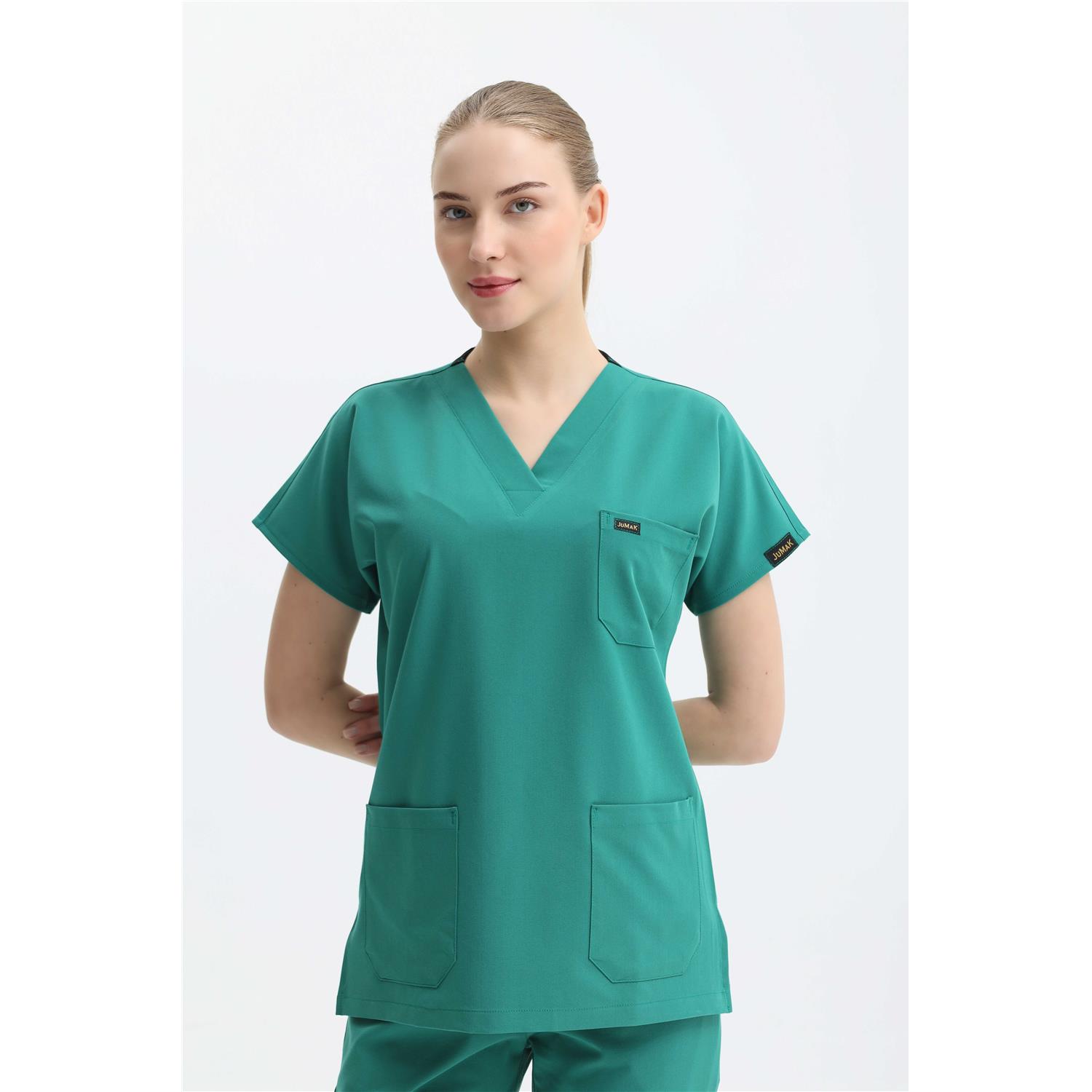 Likralı Cerrahi Ameliyathane Yeşili Üst