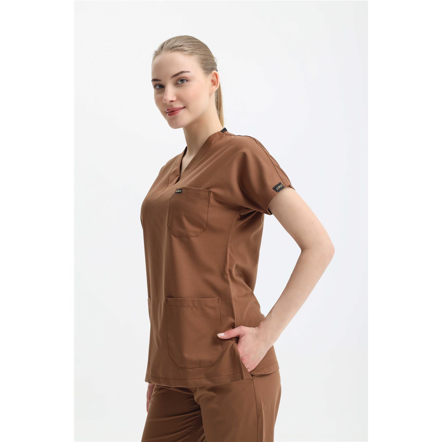 Likralı Cerrahi Espresso Kahve Üst