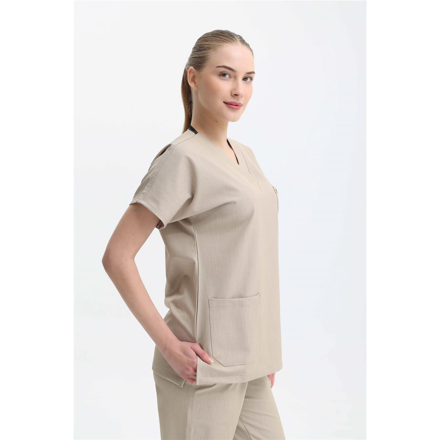 Likralı Cerrahi Kum Beji Üst