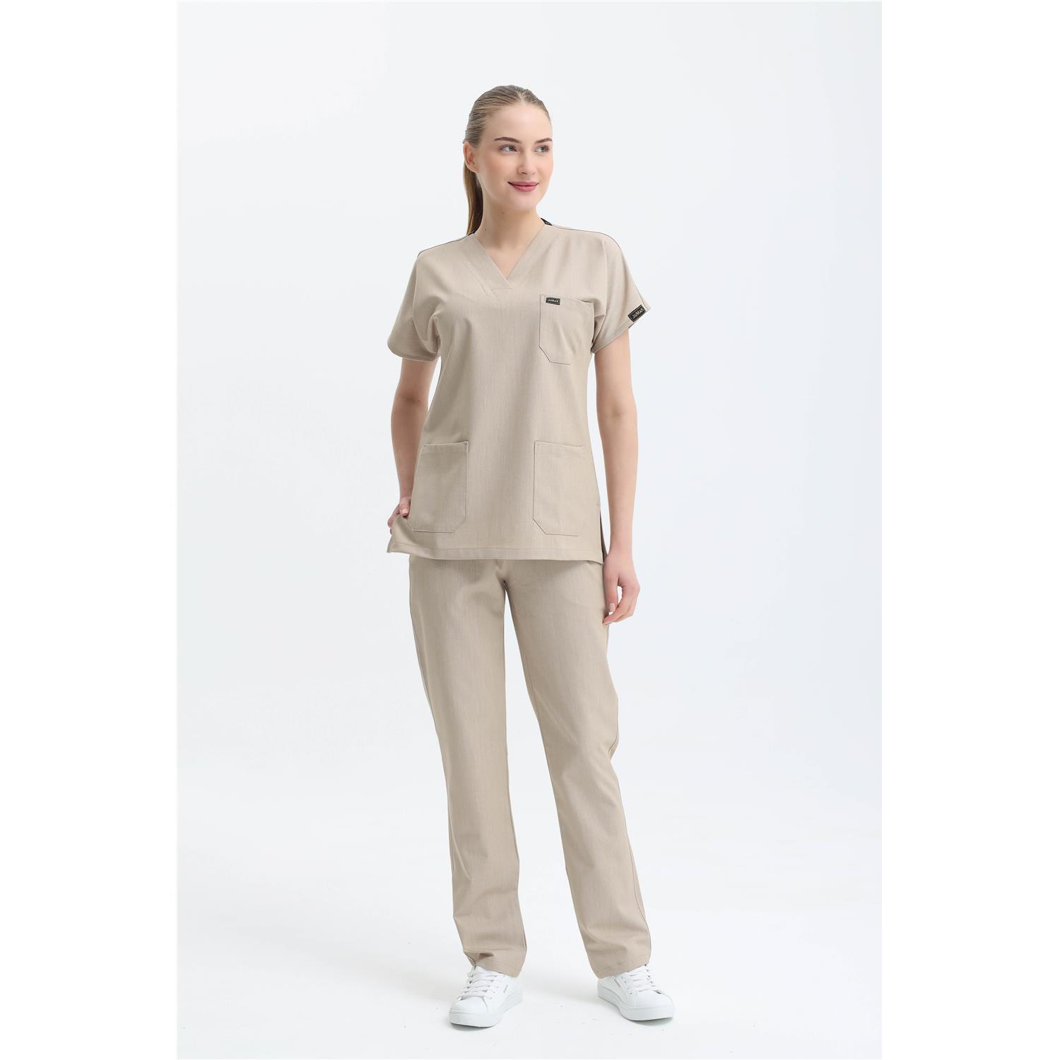 Likralı Cerrahi Kum Beji Üst