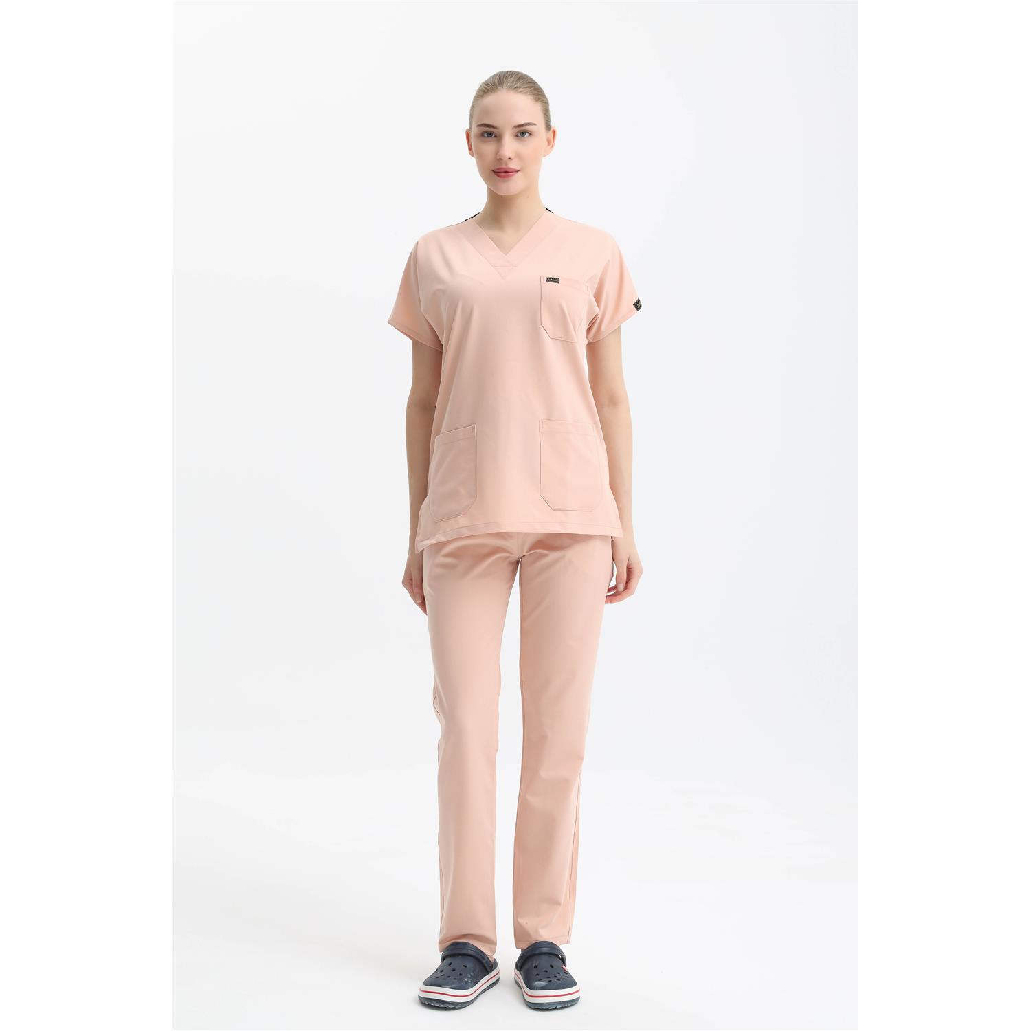 Likralı Cerrahi Somon Üst