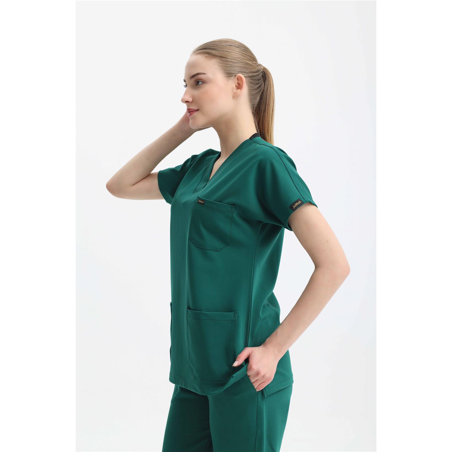 Likralı Cerrahi Yeşil Takım